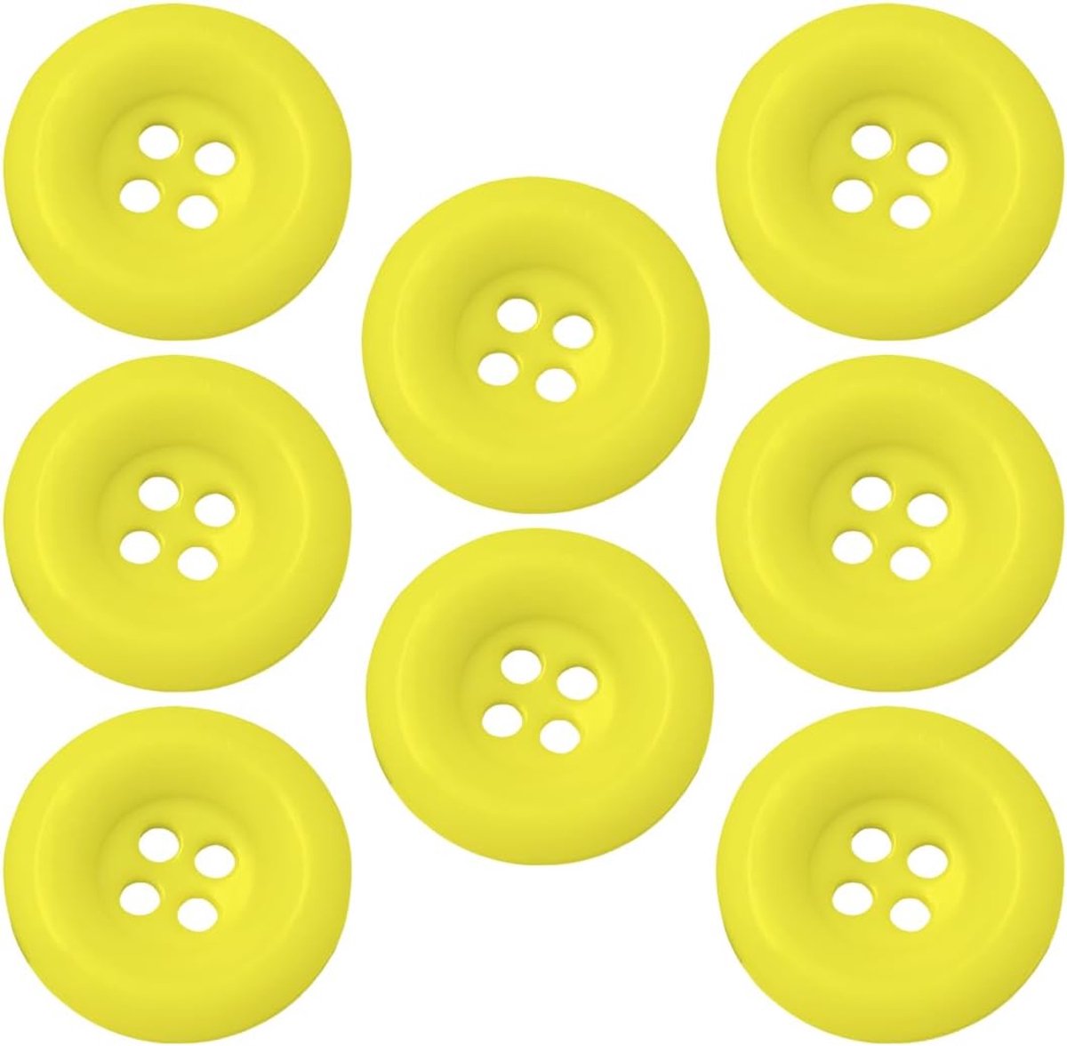 8 stuks Super Big Button Mario Waluigi voor kostuum, vermomming, tuinbroek voor volwassenen, carnaval, Mardi Gras, vrouwen en mannen, waluigi kostuum (super groot) (geel)