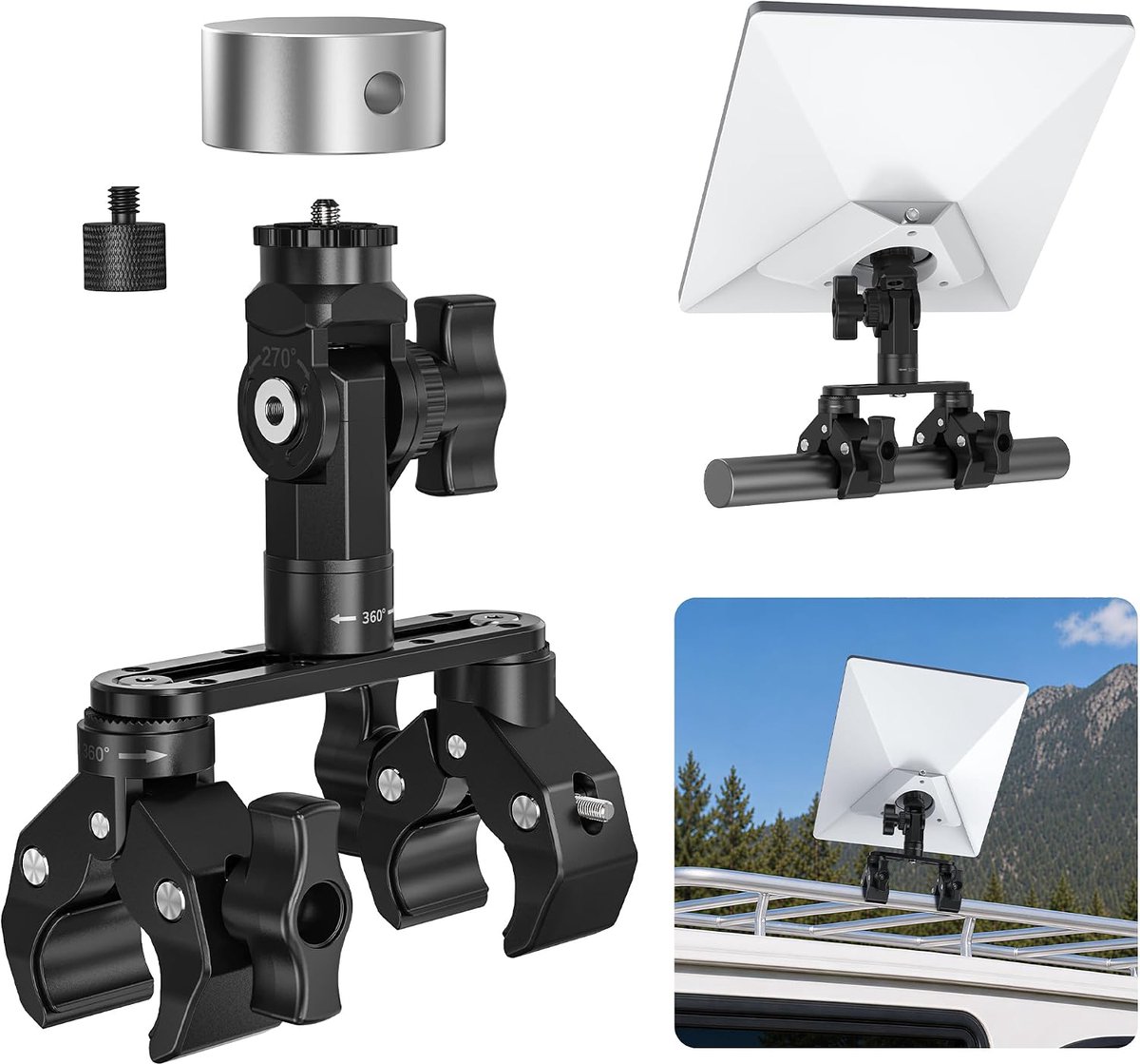 Mini houder met buisadapter voor Starlink Mini & Mini X