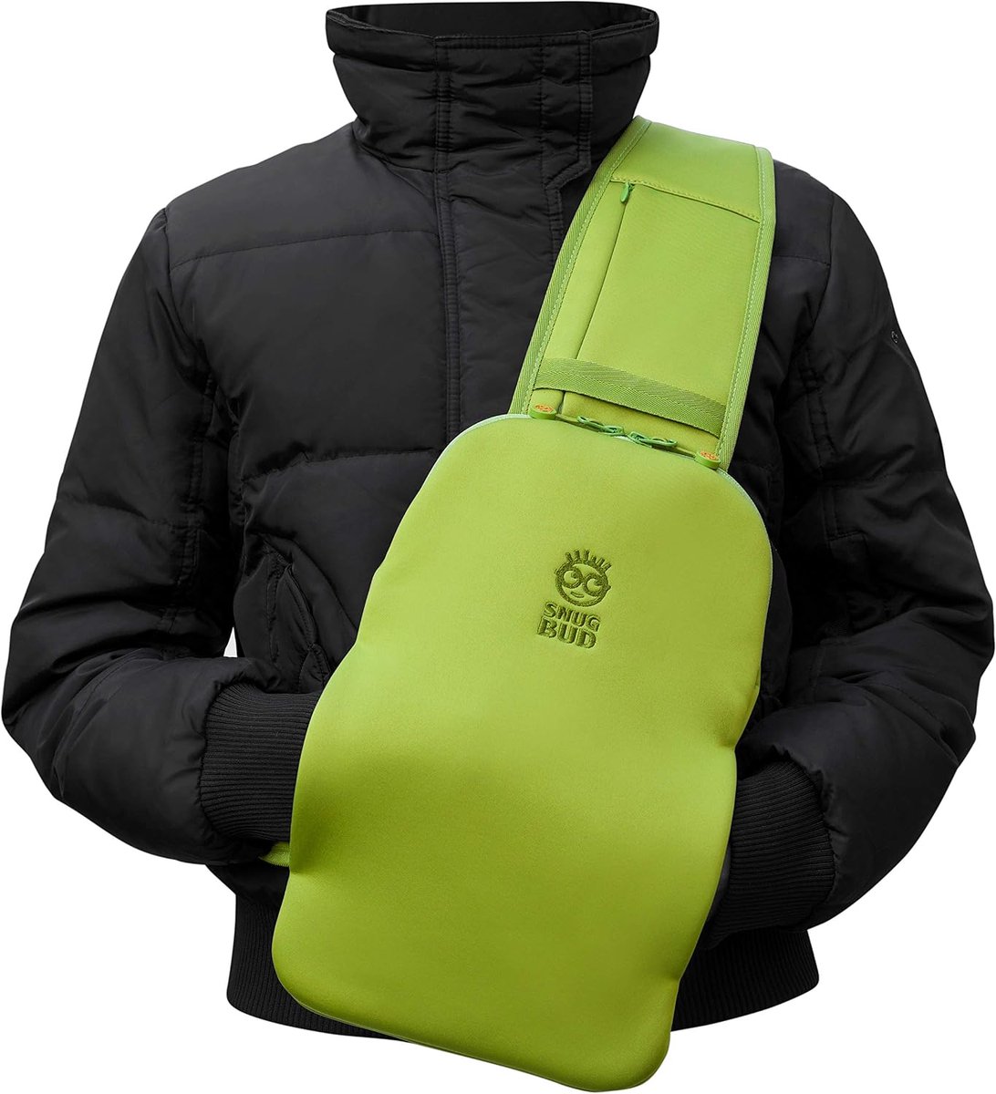 Warmwaterfles Handsfree SNUG BUD Classic (volwassen maat) Draagbare Body Warmer met een handverwarmende mouw en - ShopVlot