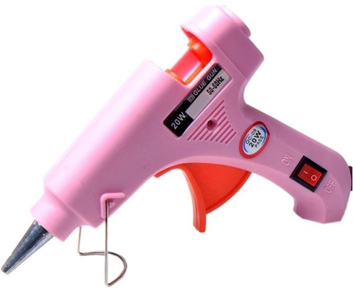 Lijmpistool - Mini-lijmpistool - Voor snelle reparaties - Snelle opwarming - 7 mm sticks - Roze