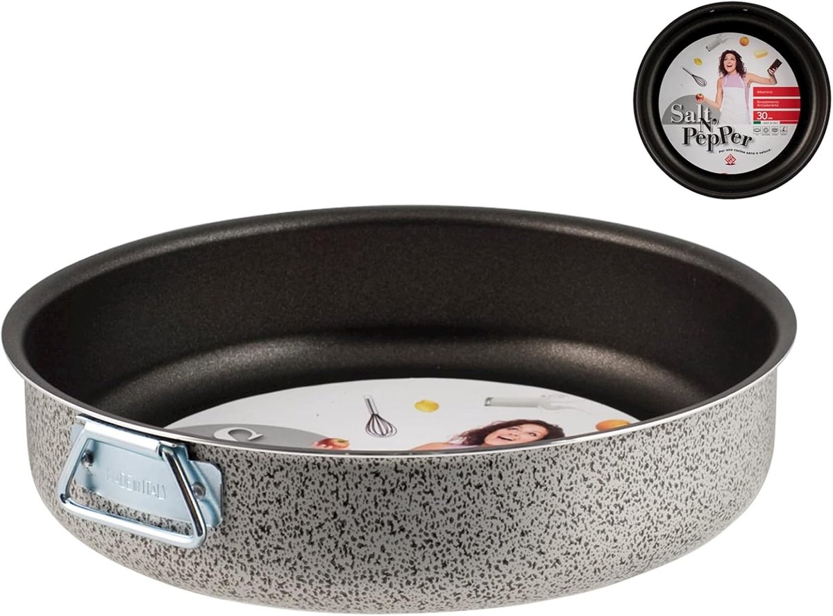 SnelShoppen - Cakevorm Cona 22 cm - Antiaanbaklaag - Perfect voor Taart, Gebak en Muffins - Keukenaccessoires voor Feesten en Speciale Gelegenheden