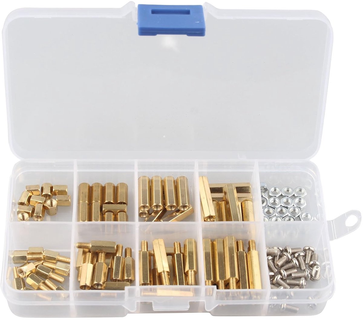 120 STKS M3 Mannelijk-Vrouwelijke Messing Spacer Standoff Schroefmoer Assortiment Kit