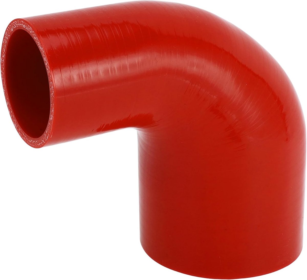 1 Stuk 51mm/2.01"-76mm/2.99" ID 100mm/3.94" Lengte 90 Graden Rode Auto Siliconen Slang Koelslang Universeel