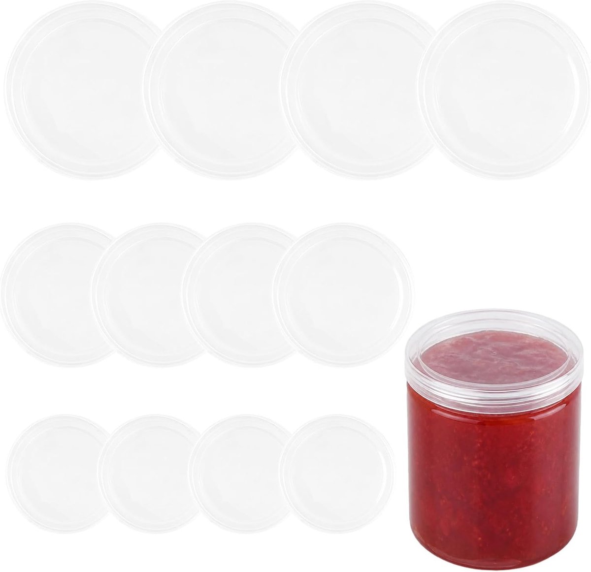 Blikdeksels, set 3 maten (elk 4 stuks), voedselveilige bliksluiting, lekvrij, universele deksel voor blikjes 75/85/100 mm, blikdeksel kattenvoer, yoghurtbeker, drankblikjes voor keuken