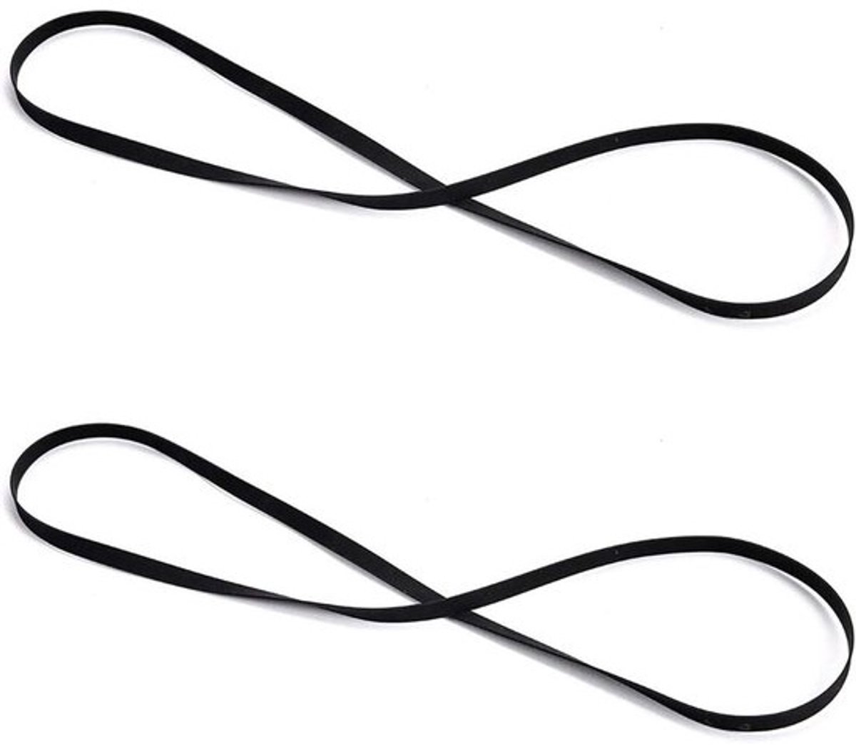 Fonograafriem, 2 stuks - gevouwen lengte 270 mm - voor vintage vinylplatenspeler