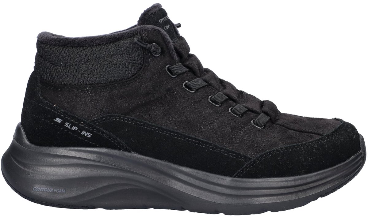 Skechers Hands Free Slip-Ins Contour Foam Cozy Fit dames boot - Zwart zwart - Maat 38