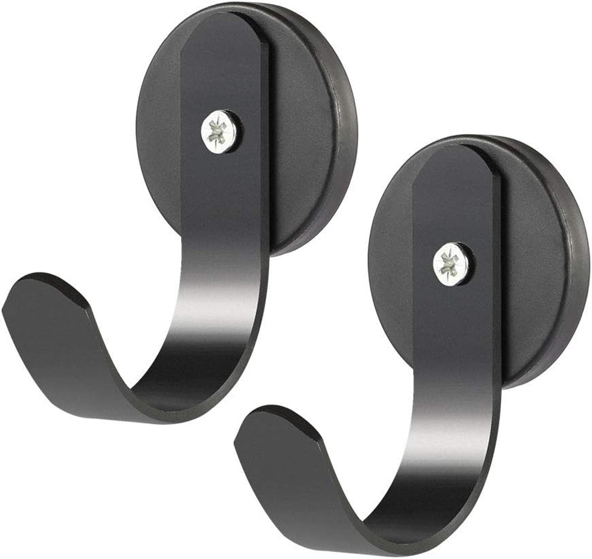 Haken - Haakjes - Magneet Kranshanger voor Voordeur - Voor Metalen Deuren - Zonder Boren - Met Rubberen Beschermlaag - Voor Kerstdecoratie - 2 stuks - Stijl A