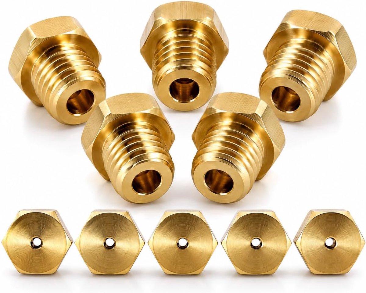 5 stuks universele butaangassproeiers, gasinjector, flessenombouwset, mondstuk voor brander met propaangas 0,5/0,7/0,7/0,7/0,87/1.02