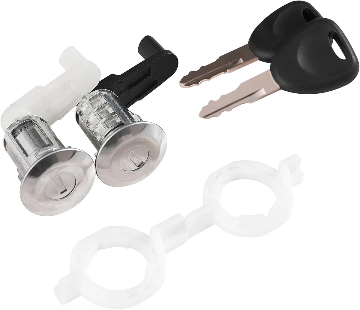 Legering deurslot cilinder kit 7701468981 voor Re Naul Megane Scenic Clio Thalia (2 cilinders + 2 sleutels)