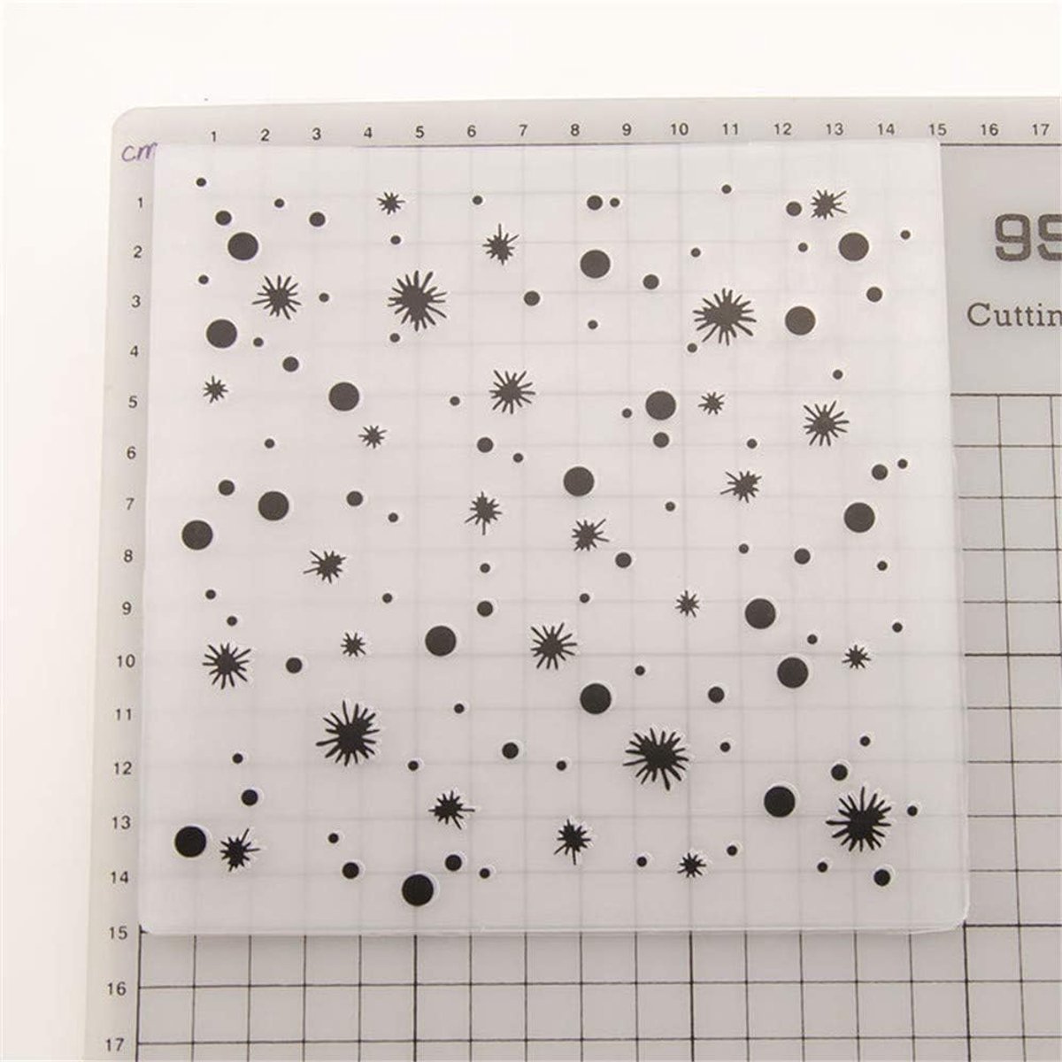 Kerstmis Sneeuwvlokken Punten Plastic Embossing Folder voor Scrapbook DIY Album Kaart Gereedschap Plastic Template Folders Papierambachten Gereedschap