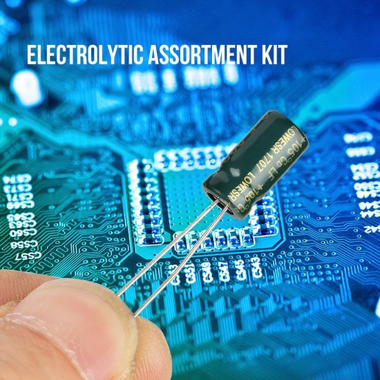 100 Stuks Assortiment Audio Capacitors 10V-63V van 10uF tot 470uF voor DIY Audio Circuits en Elektronische Projecten