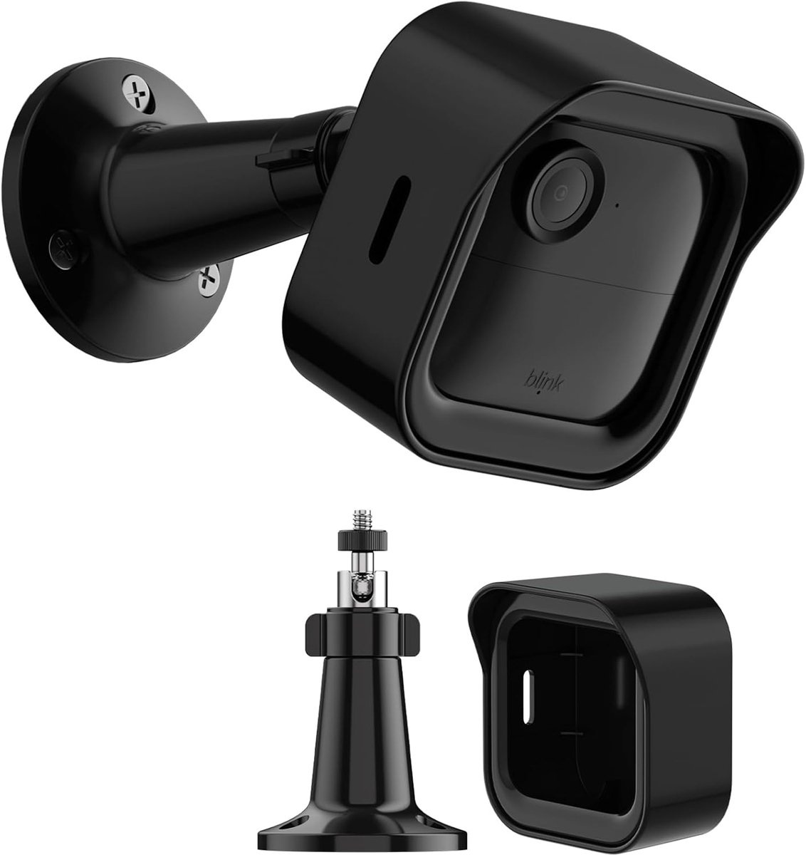 Blink Outdoor 4 Camera Holder, 360° Adjustable Wall Mount with Weatherproof Protective Cover, Mounting Bracket for - ShopVlot