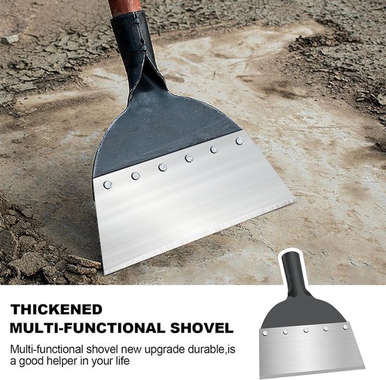 Dailygoods - OFFCUP Multifunctionele tuinschep, roestvrijstalen reinigingsschop, tuinreiniging, onkruid en mos verwijderen, niet inbegrepen handvat, terras onkruidverwijderaar gereedschap van Dailygoods — afbeelding 3