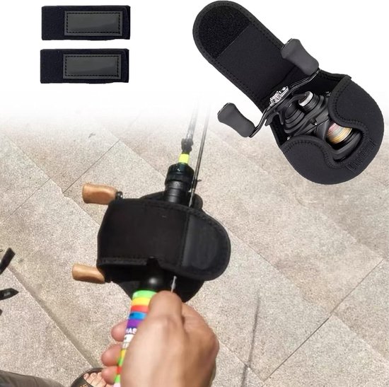 Beschermhoes voor Baitcasting Reel, Nylon en Neopreen Anti-Collisie Opbergtas voor Visspullen, Ideaal voor Vissers en Hengelsport accessoires — afbeelding 3
