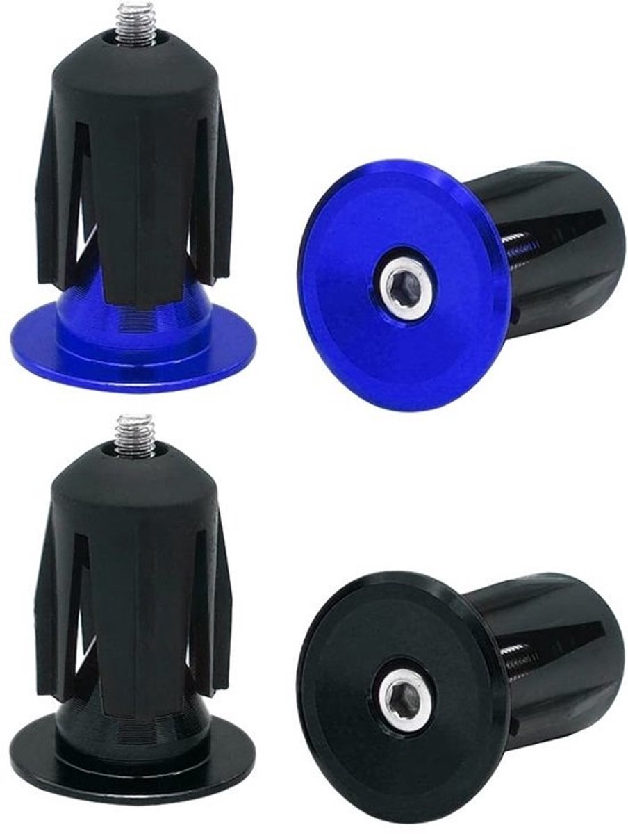 2 paar aluminium stuureindkappen voor racefiets mountainbike en BMX-fietssturen