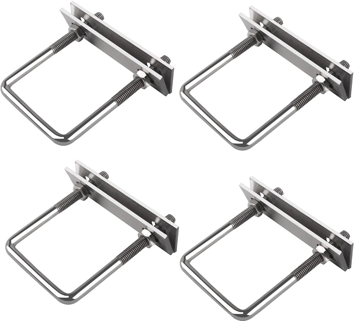 U-bouten, U-beugels met twee tegenplaten, vierkante beugelbouten, voor werkplaats Ronde stalen bouten Ronde stalen beugels