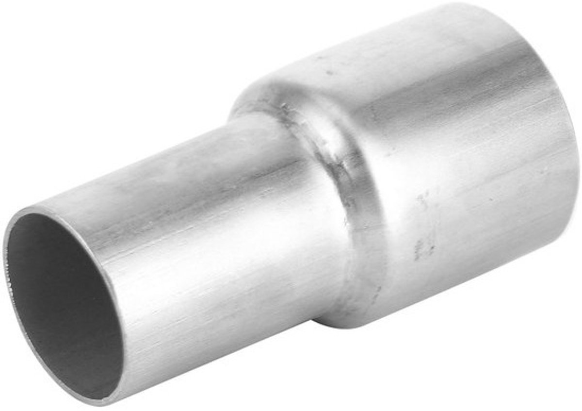 Zeynomax - Universele uitlaatpijpadapter - Roestvrij staal - 2 inch naar 1,5 inch - Geluiddemper - Voor motorfiets en auto