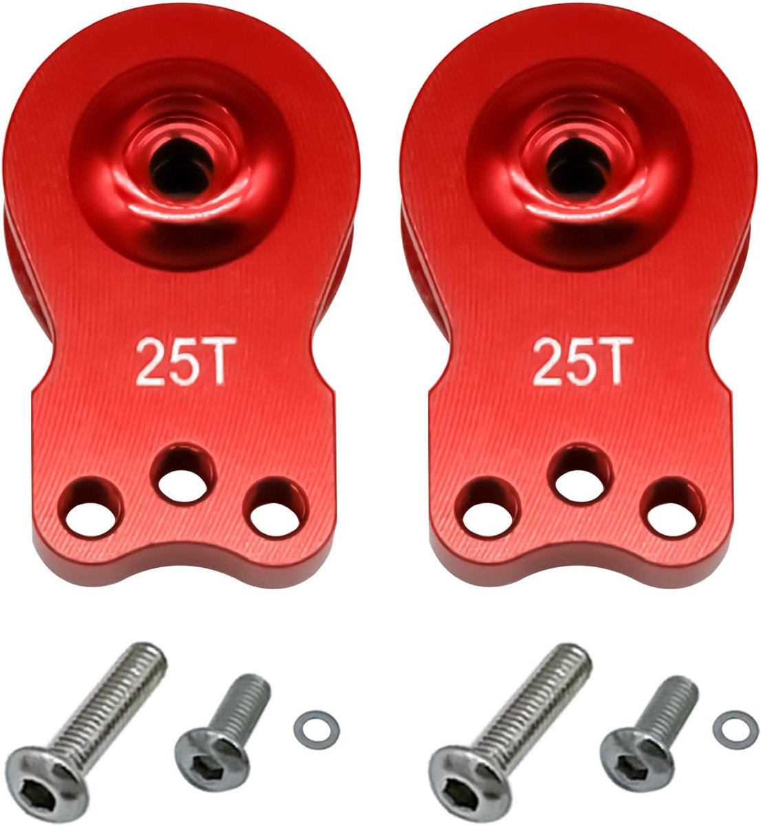 25T Servo Saver 3 Gaten Verstelbare Hi-Torque Servo Hoorn Compatibel met 1/8 1/10 RC Auto Crawler SCX10 Boot Capra TRX4 TRX6 RC Boot Onderdelen