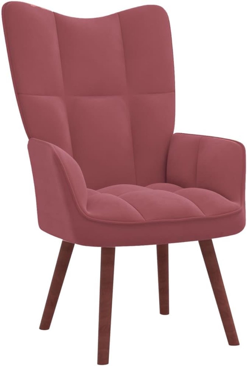 Woonkamer lounge stoel keukenstoelen relaxstoel roze fluweel geschikt voor woonkamer slaapkamer eetkamer