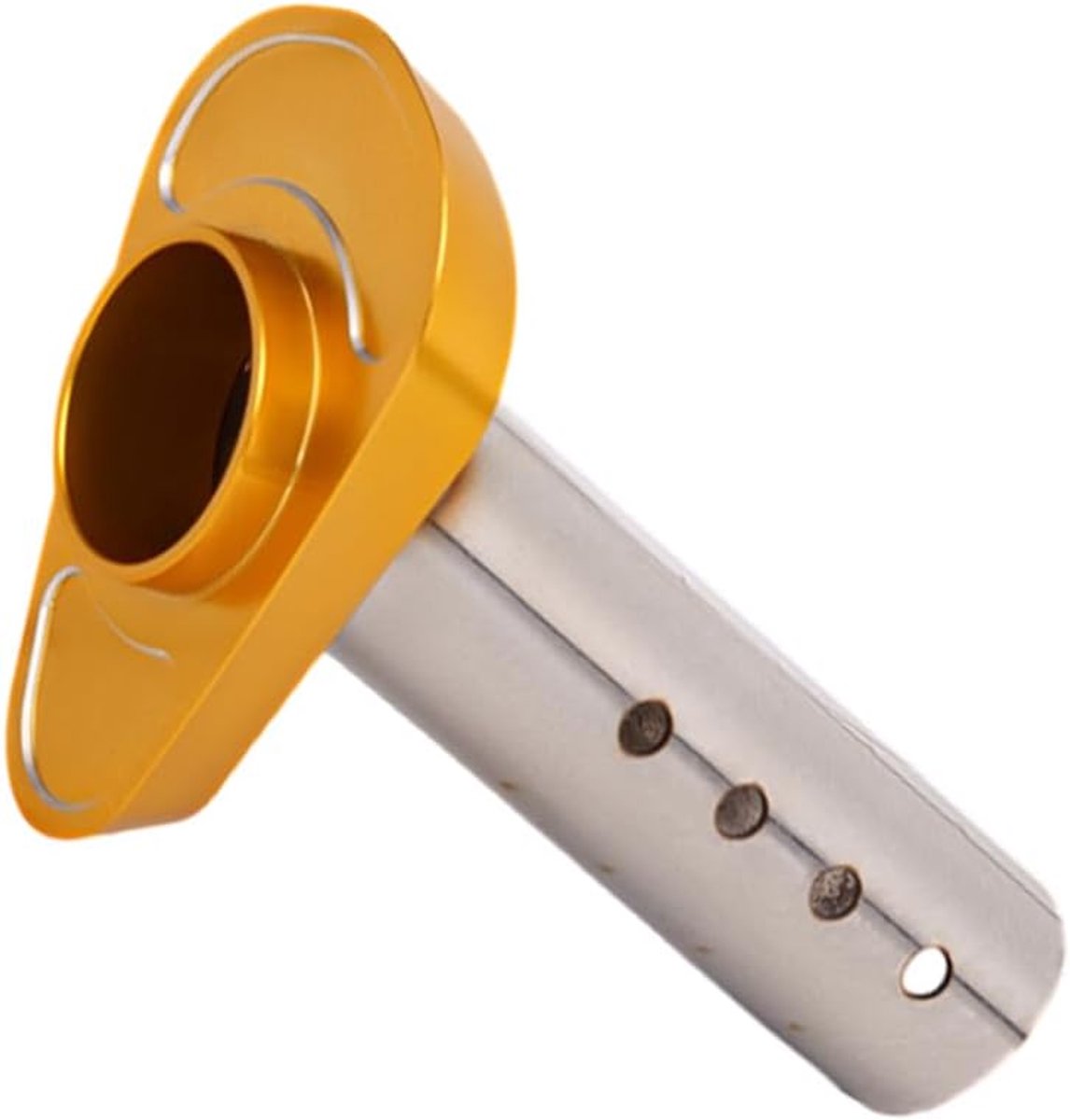 56 mm DB Killer Chicane Uitlaat Motorfiets Uitlaat Motorfiets Uitlaatdemper Roestvrij Staal Universeel (Goud)