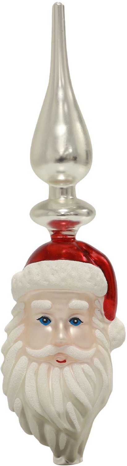 Boomtopper glas Kerstman Kerstboomtopper 34cm