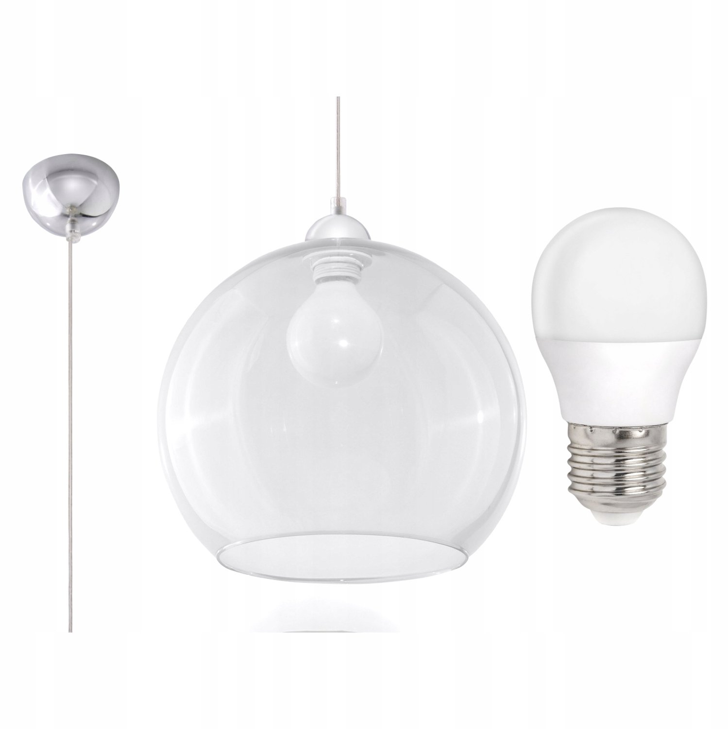 DREMO Transparante Glazen Hanglamp - Moderne Bol Design