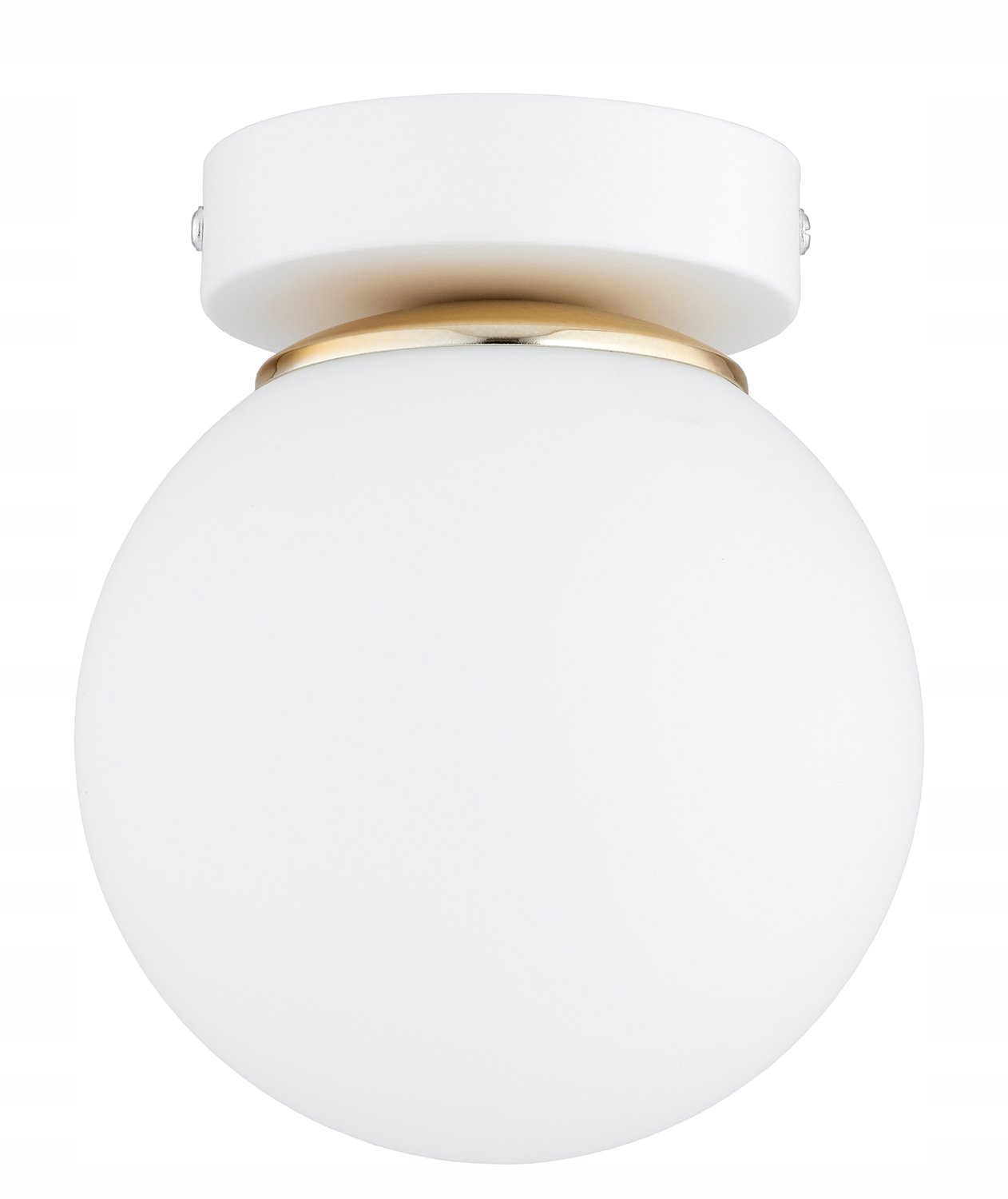 Moderne Witte Plafondlamp met Glazen Bollen, E27 Fitting