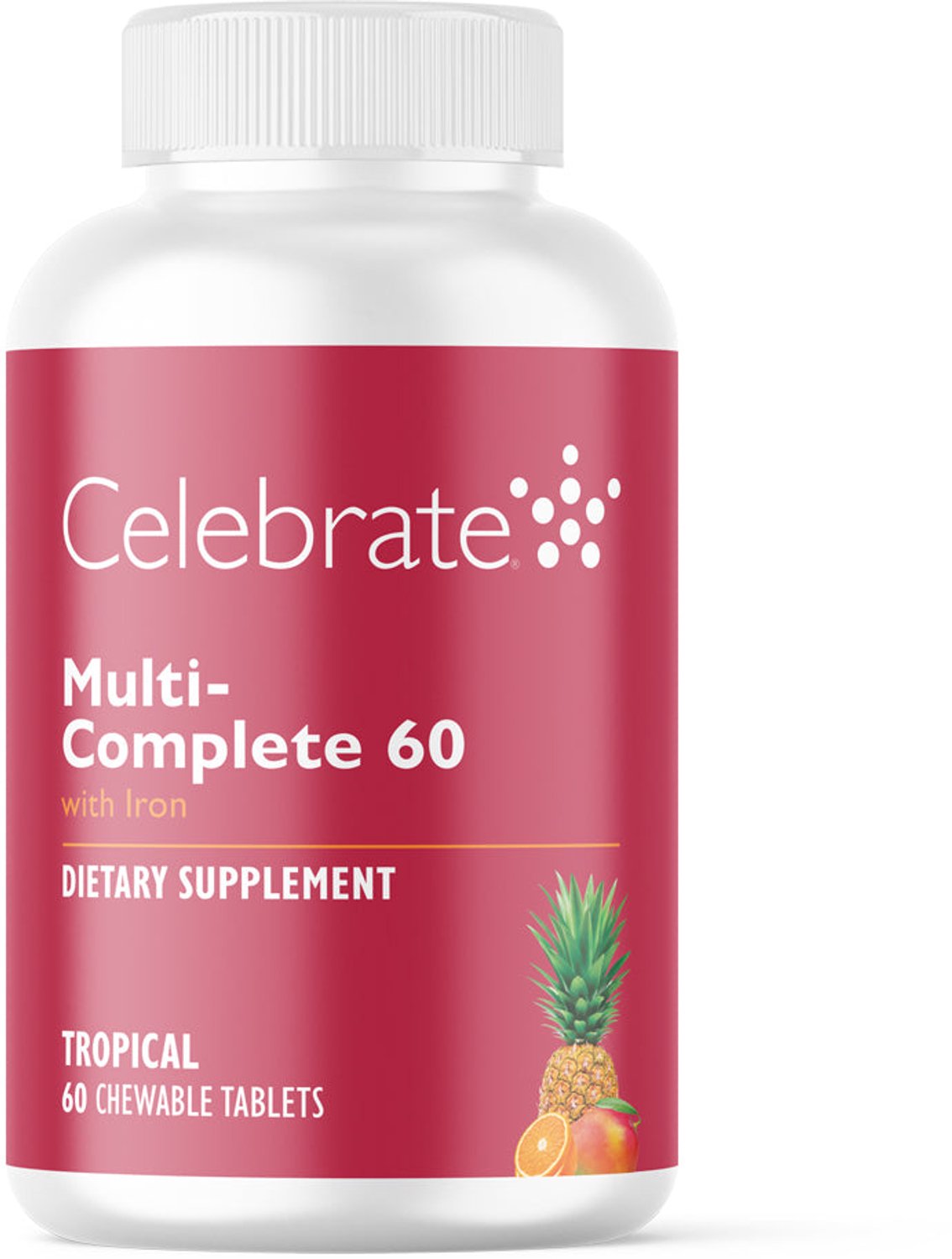 Celebrate Vitamins Multi-Complete 60 WLS multivitamine - 60 kauwtabletten - Tropical