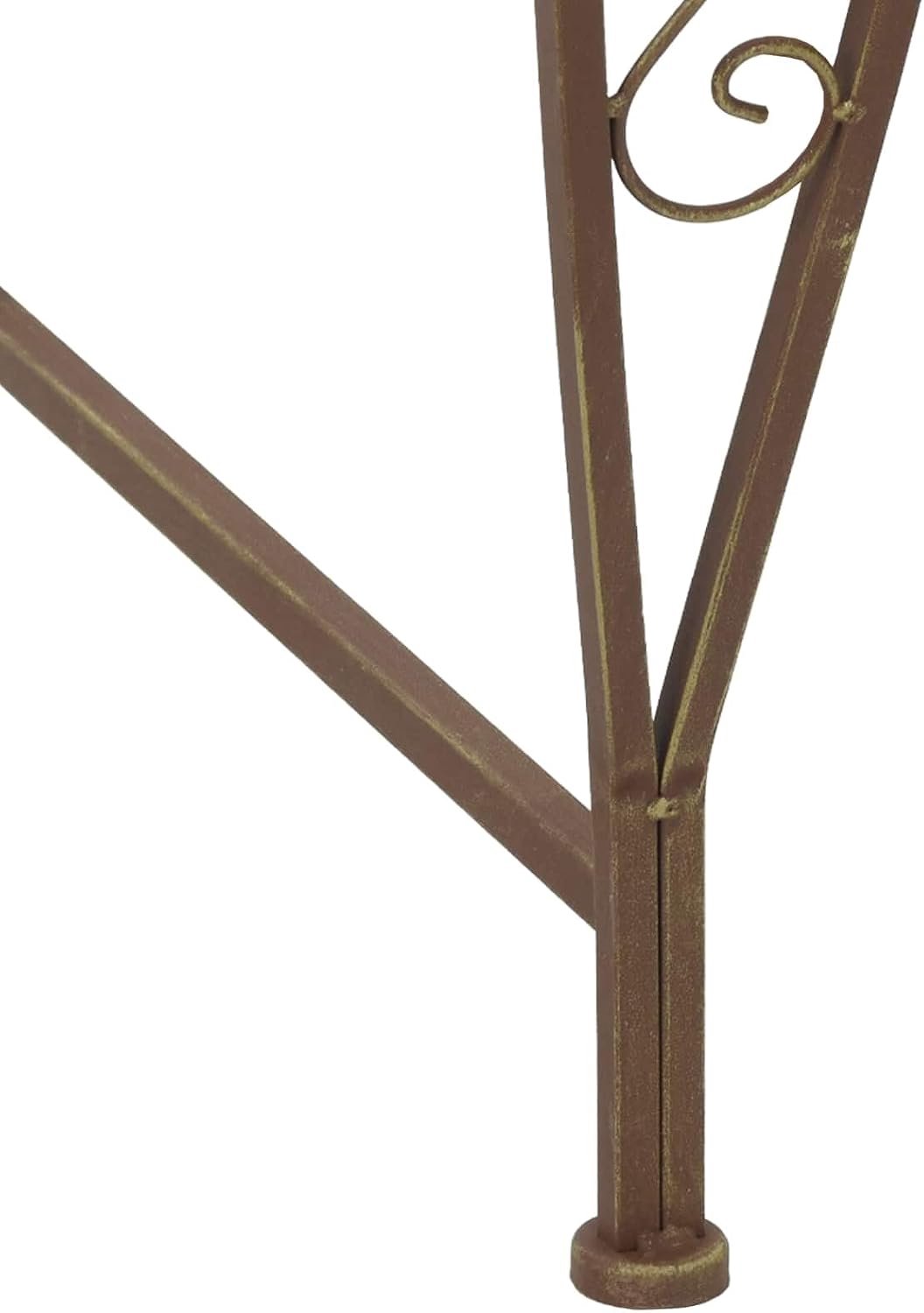8 zitplaatsen Ø 160 x 89 cm staal kbruin rond