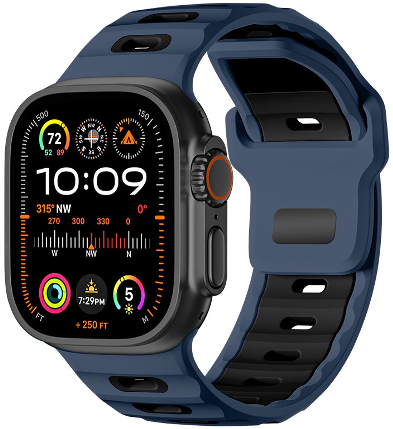 Stijlvolle siliconen band voor Apple Watch 42/44/45/46/49mm