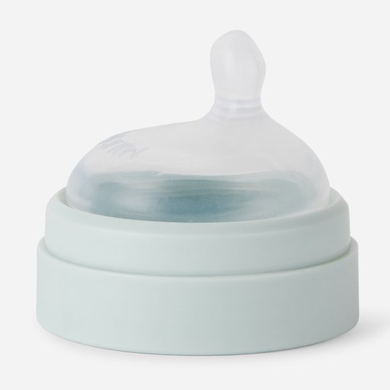 MILK + WATER™ Unieke Alles-in-1 Thermo Babyfles 266ml Medium Flow - Geïntegreerde Poederkamer - Olive Green — afbeelding 2