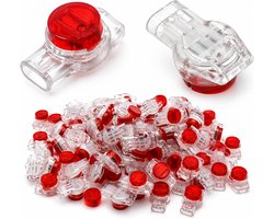 100 stuks UR-gel-draadverbinders, elektrische stekker, waterdichte elektrische stekker, voor telefoonkabel, alarm, signaal en laagspanningsbedrading, veilige geleiding, stabiel en betrouwbaar