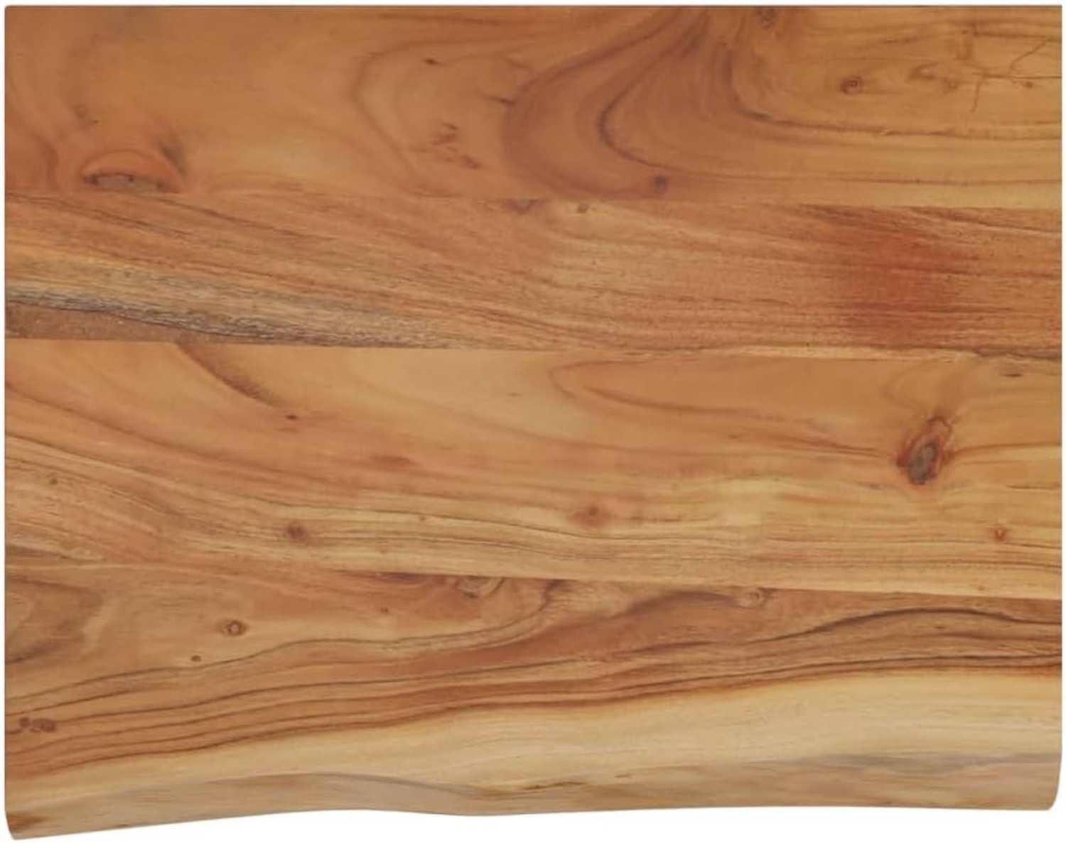 Wandplank van massief acaciahout 40 x 30 x 3,8 cm rand