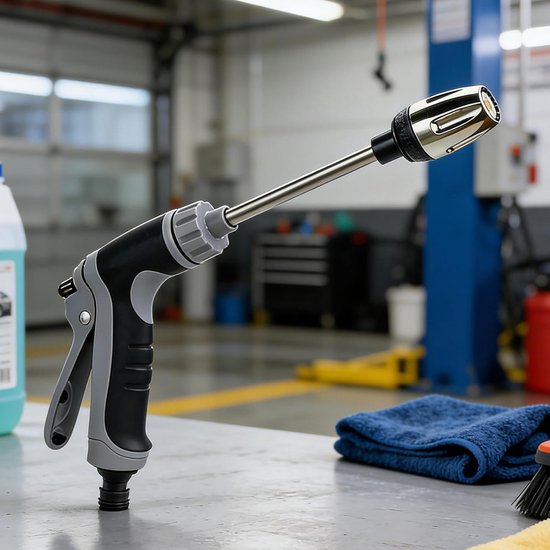 Reinigingsstaafje Met Watersproeistraal - Hogedrukreinigermondstuk 41 Cm, Opzetstuk Voor Schuimfles 400 G | Verstelbaar Waterdrukcontrolesysteem Efficiënte Reinigingsprestaties Tuin Patio Dek He — afbeelding 5