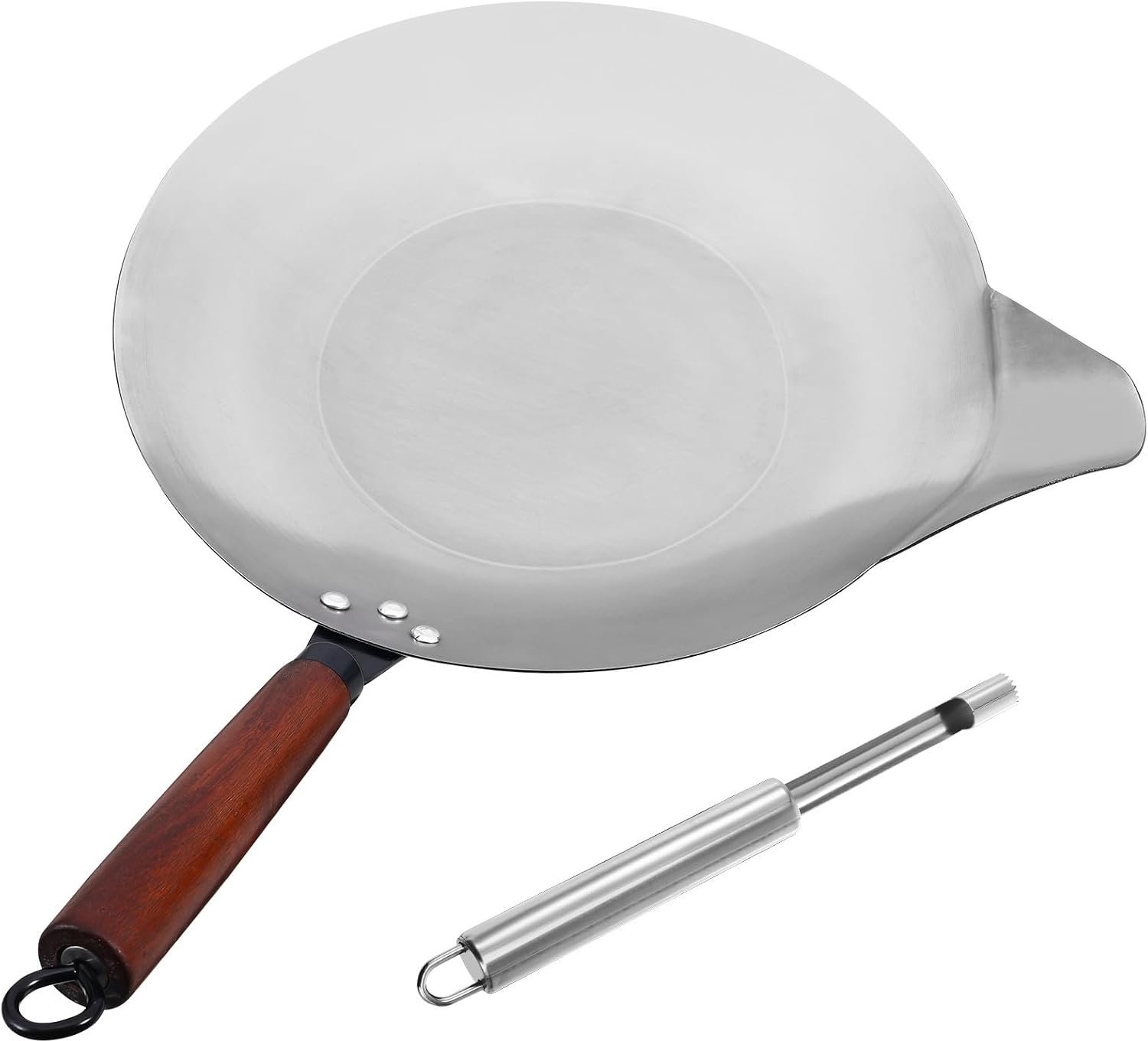 Pot Voor Thuiswinkel 35cm Ijzeren Pan Gemakkelijk Schoon Te Maken Multifunctionele Snack Smeltpan
