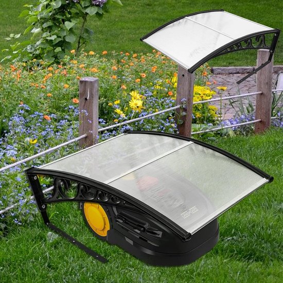 Garage voor robotmaaier, 106 x 87 x 50 cm, carport voor robotmaaier, overkapping voor robotmaaier, garage; bescherming tegen regen, hagel en uv-stralen — afbeelding 3