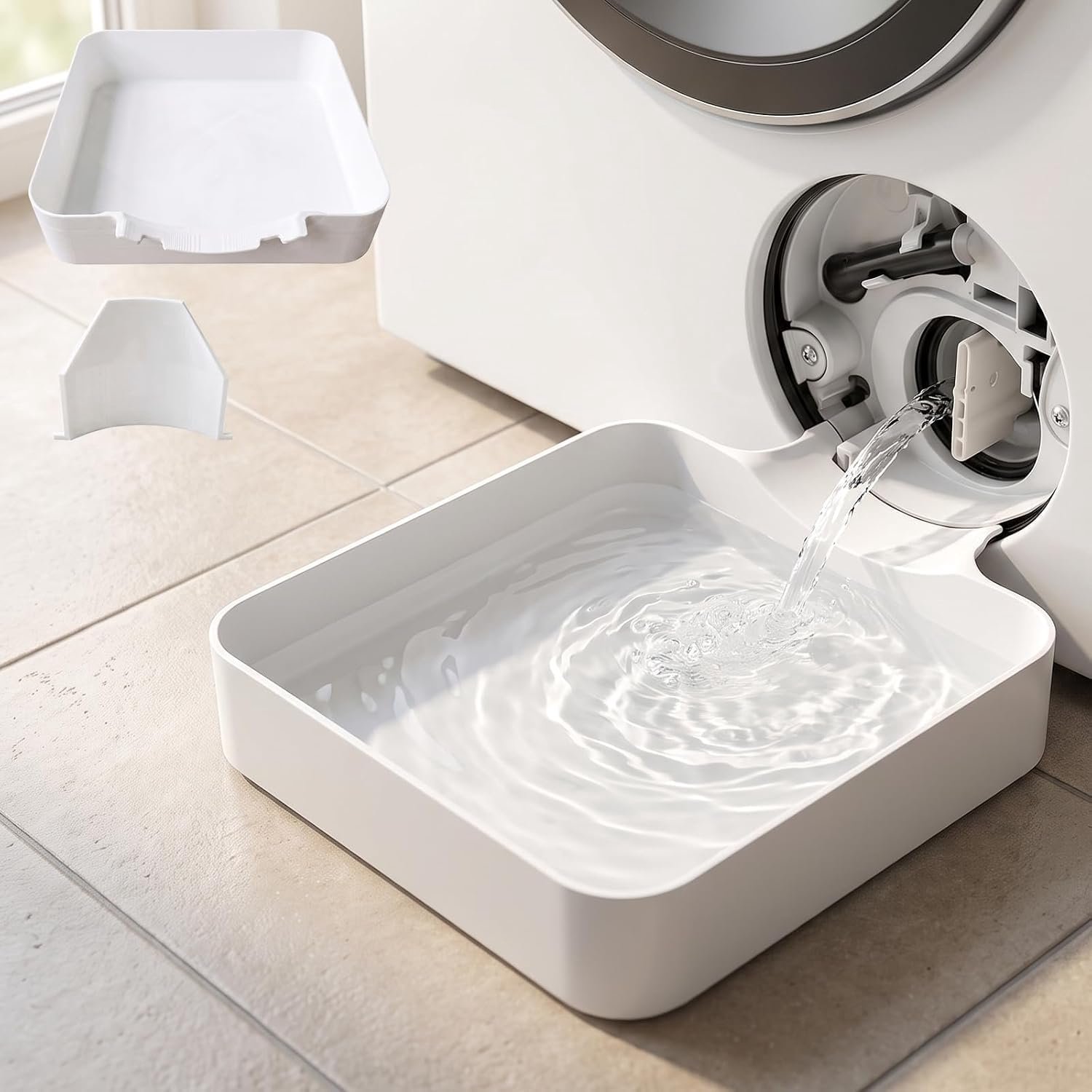 1 x afvoerbak wasmachine, voor voorlader