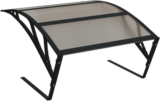 Garage voor robotmaaier, 80 x 101 x 46 cm, zwart, van polycarbonaat, met bodembescherming voor robotmaaier — afbeelding 4