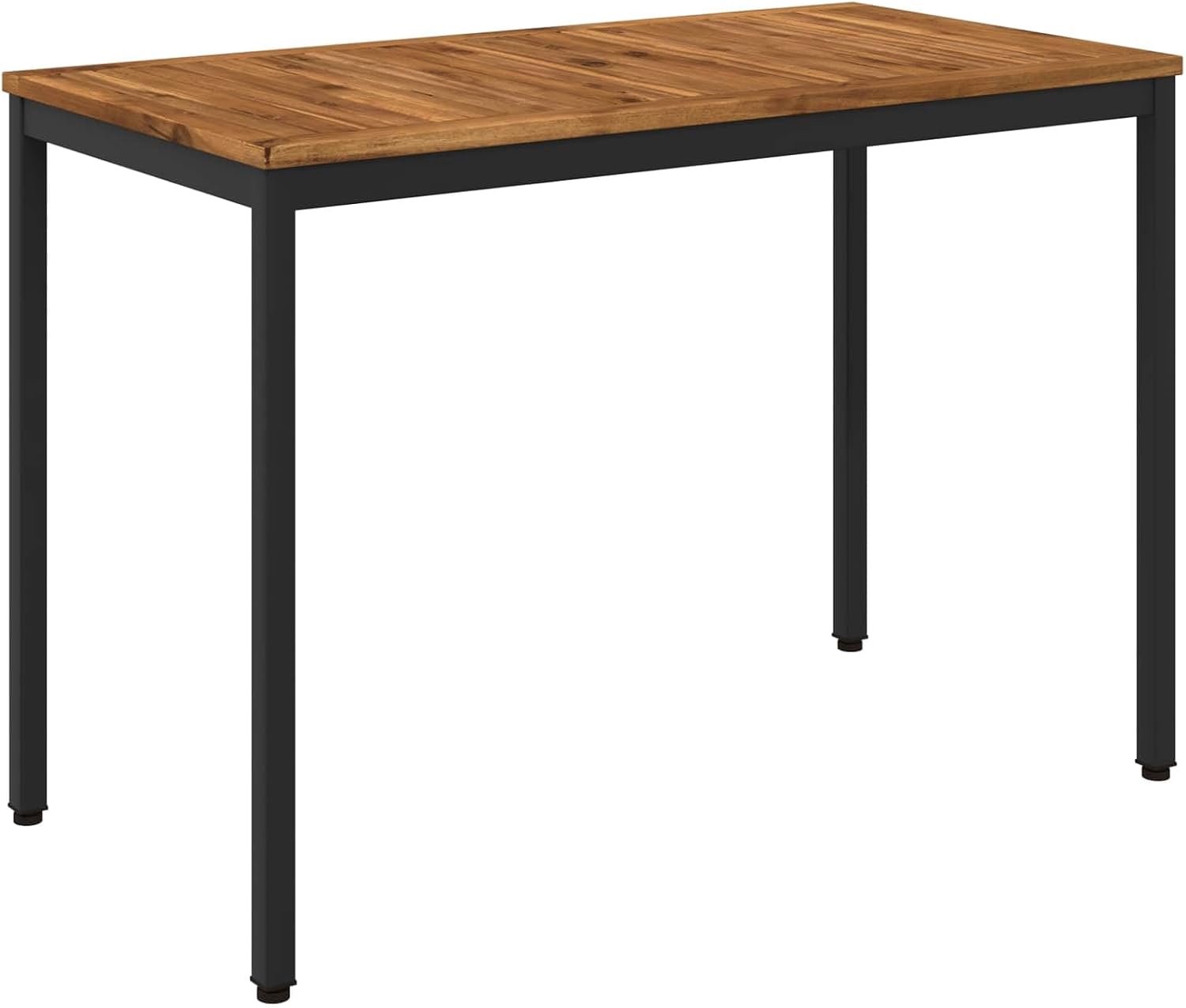 Tuintafel van acaciahout en staal, 108,5 x 55 x 75 cm