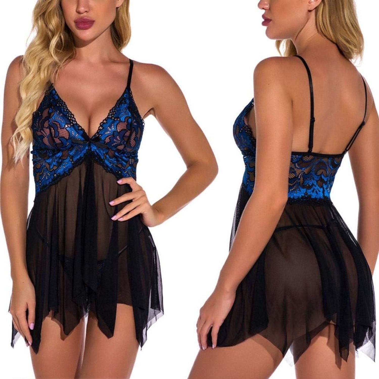 Lingerie & ondergoed Sexy Nachthemd Porno Transparante Sexy Lingerie Jurk Verleiding Sex Kant Erotische Ondergoed Sex Kostuums