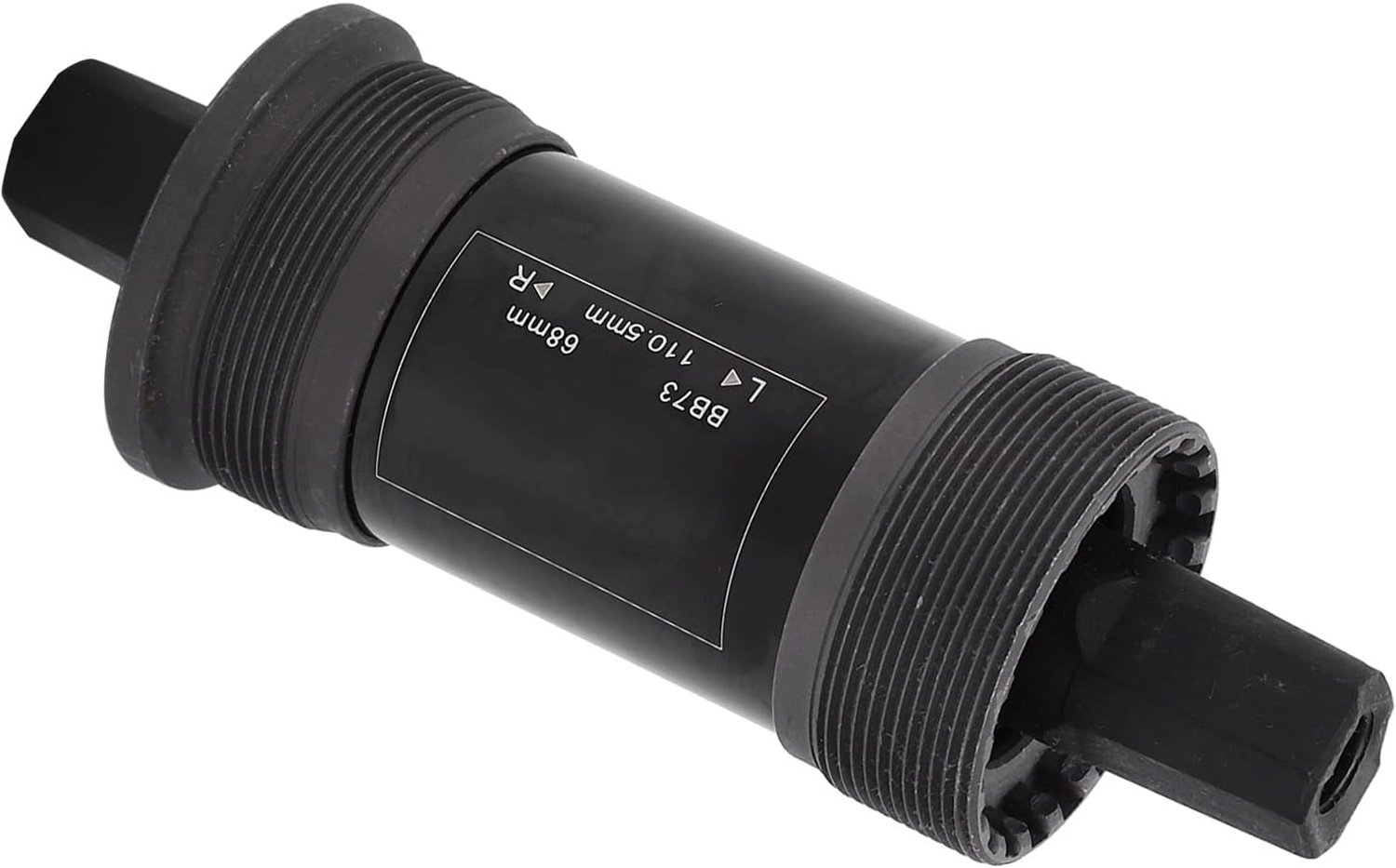 68 Mm Trapas 68 Mm Trapas Fietsas met Vierkant Gat, Praktisch in Gebruik Hoge Betrouwbaarheid Professioneel Ontwerp Trapas Trapas met Schroef Bodembeugels (110.5MM)