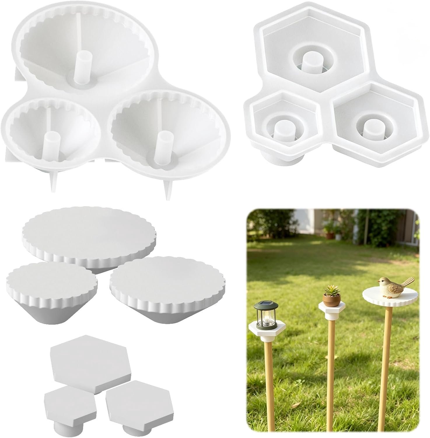 Bakvormhouder, set van 2, stabiele muffinvormhouder voor siliconen vormen, bakaccessoires om veilig te vullen zonder te kantelen, voor muffins, cupcakes, taarten en kleine bakvormen