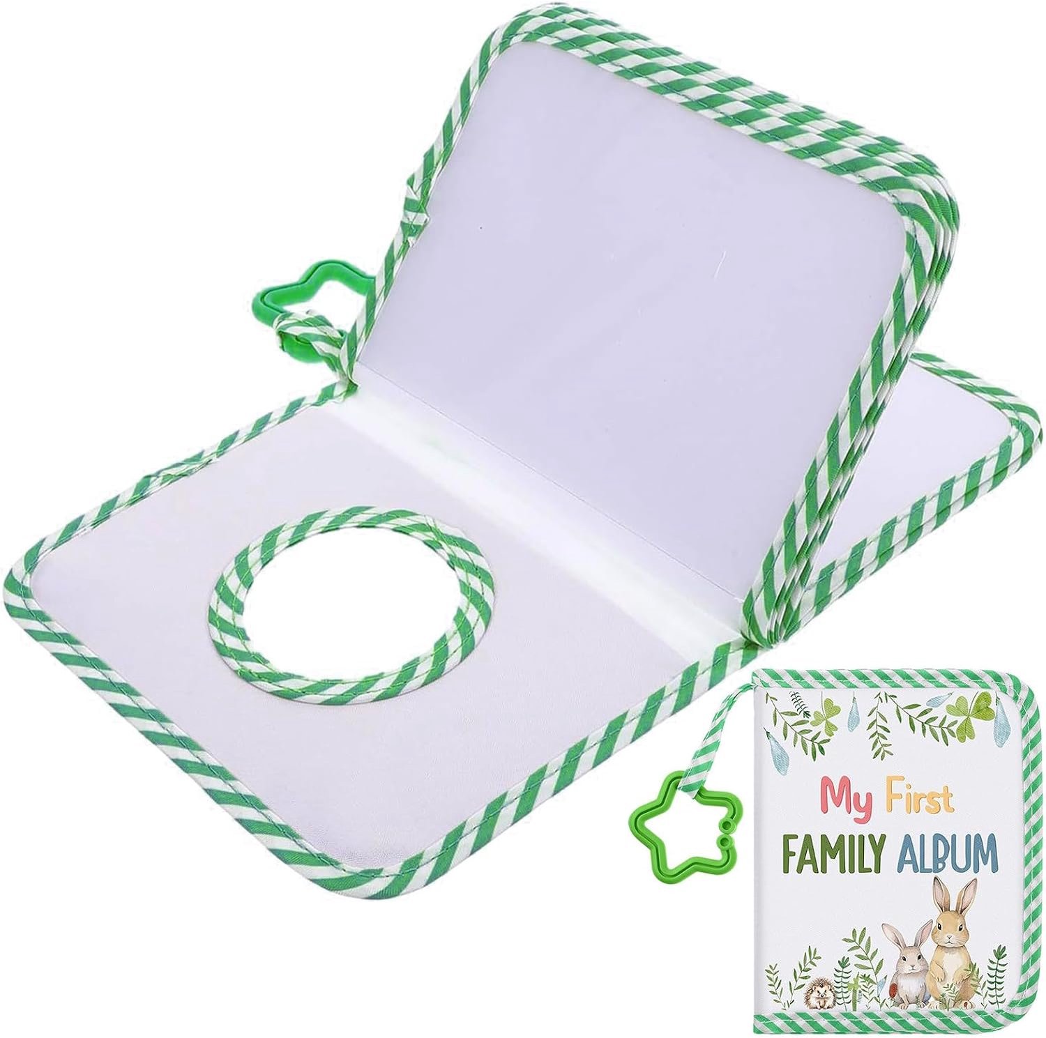 Fotoalbum Fotoboek - 10x15 Foto's Fotoboek,Zacht Stoffen Herinneringsboek Voor Kinderen Peuters Mama | Voor Peuters Jongens Meisjes Zwangerschap Bruiloft Feest Vakantie Verja