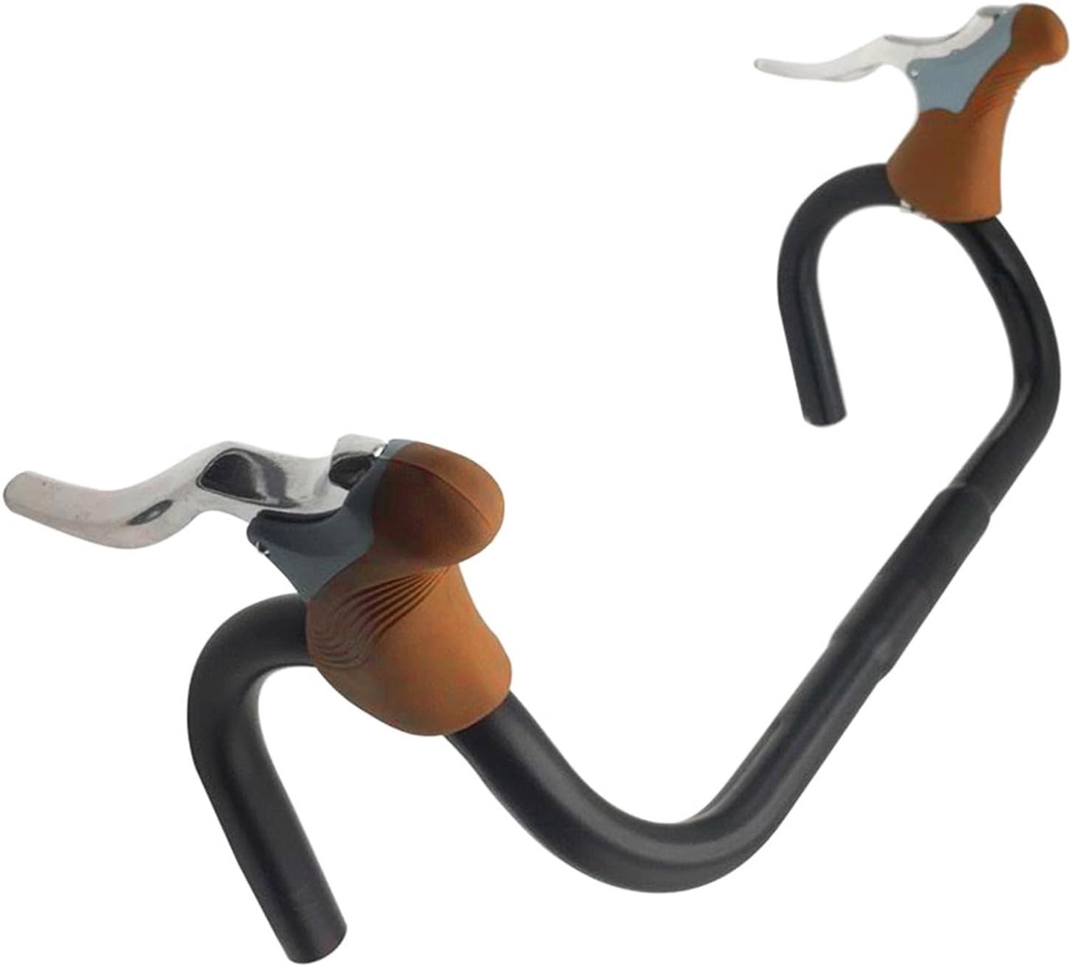 Lichtgewicht Aluminium Racefietsremhendel, Stuurremhendel voor Mountainbikes en Racefietsen van 22,2-23,8 Mm (Koffie)