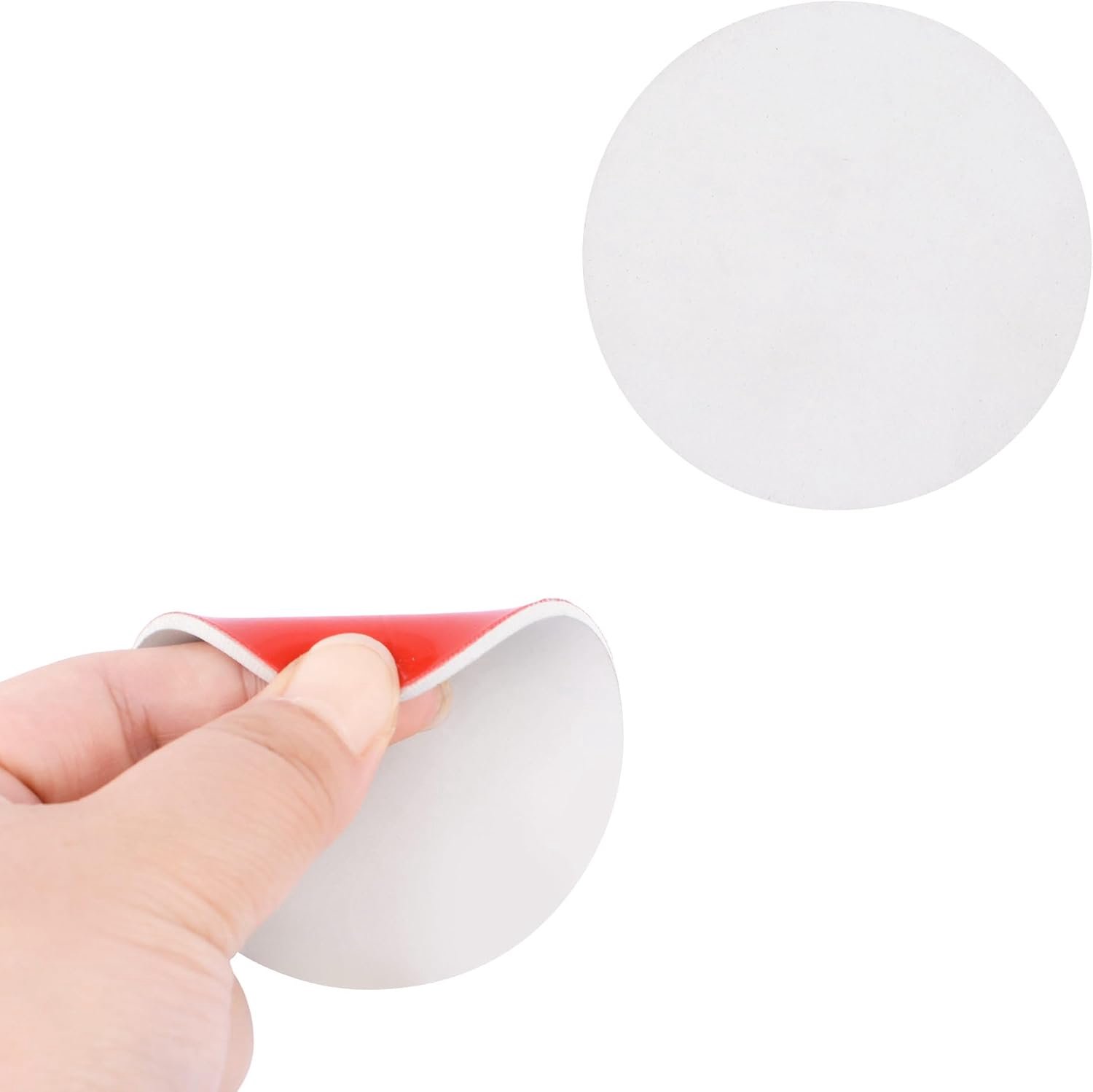 Gatafdekplaat, 2 stuks decoratieve blanco wandplaten, ronde zelfklevende reparatieset voor muurgaten, reparatieset voor vloer, plafond en muur (63 mm)