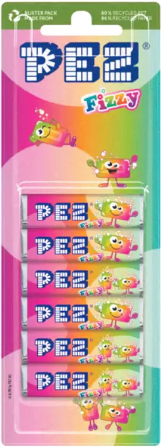 PEZ Pez Refills Fizzy - Snoep - 18 x 51 g