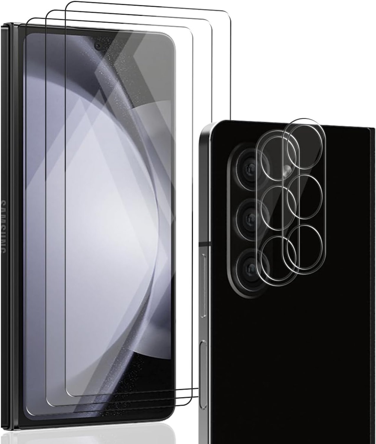 3 + 2 stuks gehard glas voor Galaxy Z Fold 5 5G