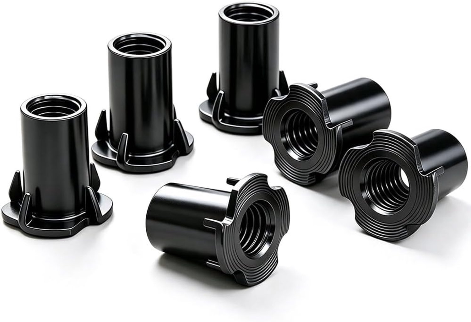 T-moeren met 4 Punten M8*10mm Inslagmoeren, Koolstofstaal