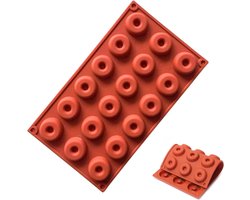 Mini Donut Vorm voor Bakken - Perfect voor DIY Cake en Rusk Creaties met 18 Holtes
