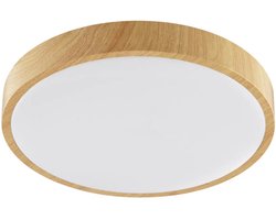 Brilliant Teranon Led Plafondlamp 38,5 Cm Hout Licht/Wit